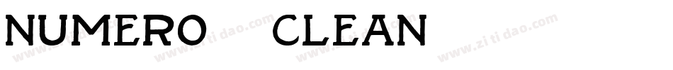 Numero 10 Clean字体转换